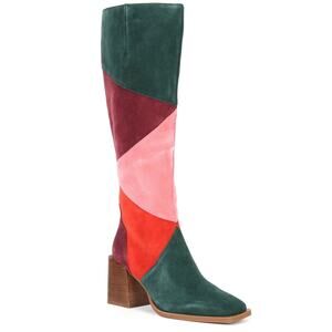 Chelsea & Violet Lulu Colorblock Boots 6.5